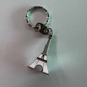 Silver Eiffel Tower Keyring